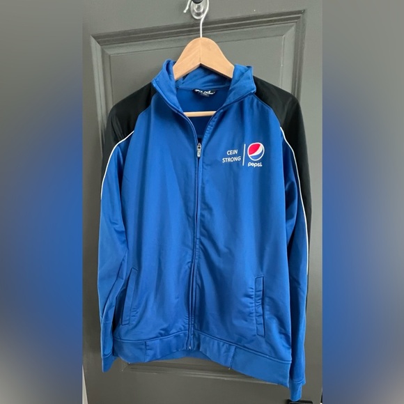 Pepsi Blue and Black Zip-Up Jacket - Picture 1 of 1